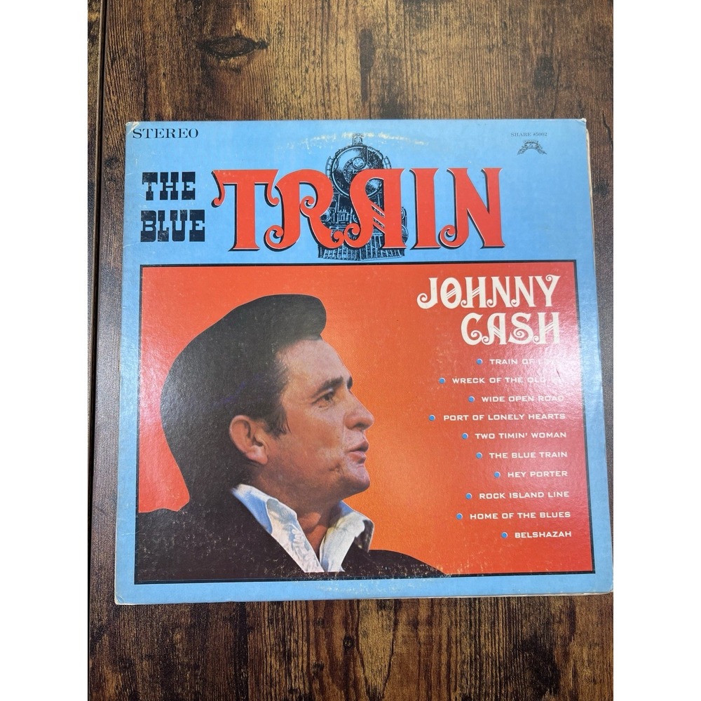 Johnny Cash The Blue Train Vinyl LP Record